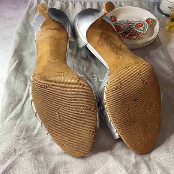 Silver Manolo Blahniks - Picture 4 of 5